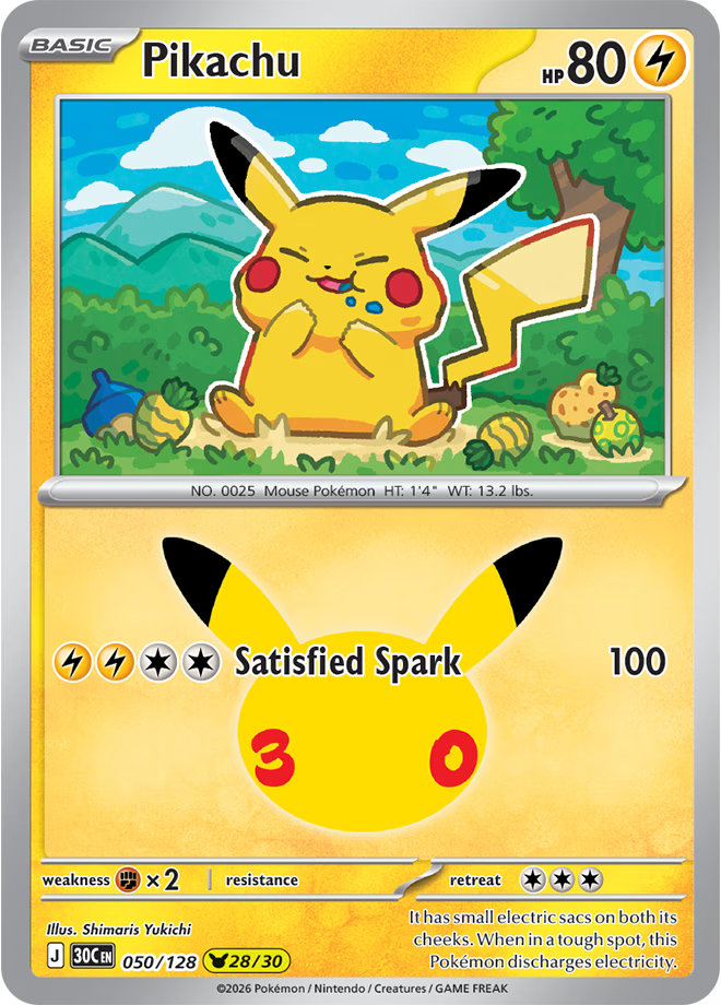 30th Celebration: 19 von 30 Pikachu-Promos enthüllt