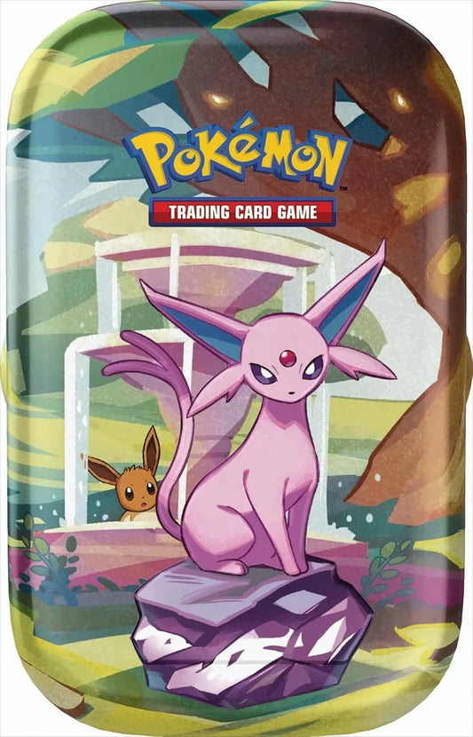 Pokémon Prismatic Evolutions: Espeon Mini Tin - OVP | Starz Collectibles